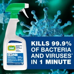 Comet With Bleach Refill, Disinfectant Cleaner, 1 Gallon (128 Oz)