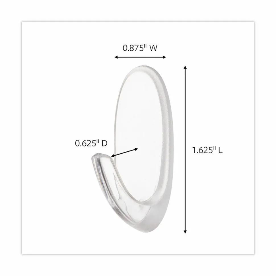 Command Assorted Hooks Cabinet Pack, 50 Hooks, 50 Clear Adhesive Strips, Damage Free Hanging Picture Hangers, No Tools Wall Hanging Strips