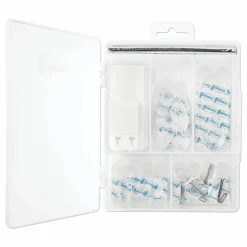 Command Clear Hooks and Strips, Assorted Sizes, Plastic, 0.05 lb; 2 lb; 4-16 lb Capacities, 16 Picture Strips/15 Hooks/22 Strips/Pack
