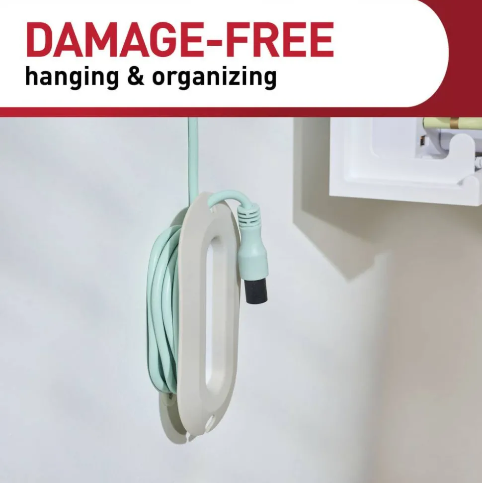 Command Cord Wrap, 1 Unit, 2 Strips, Holds 6 ft of Cord Storage, Great for Damage-Free Electronics Organization Under Desk
