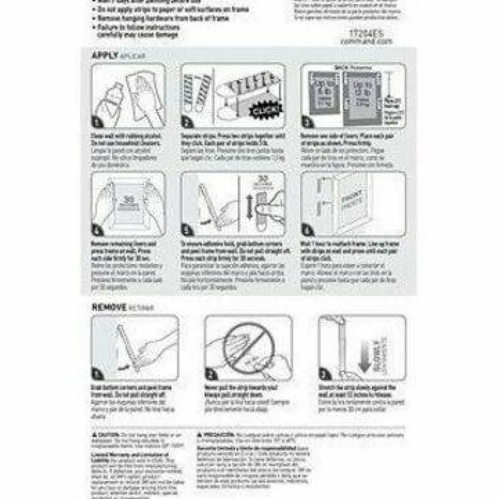 Command Damage-Free Hanging Picture Hanging Strip Pairs, Holds Up to 2.5 lb, Medium: 0.75" x 2.75", White, 132/Pack