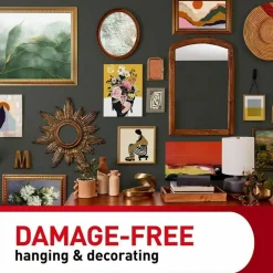 Command Damage-Free Hanging Picture Hanging Strip Pairs, Holds up to 5 lb, 8/Pack