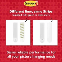 Command Damage-Free Hanging Picture Hanging Strip Pairs, Holds up to 5 lb, 8/Pack