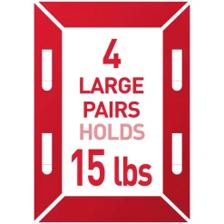 Command Large (15lb) and Medium (10lb) Picture Hanging Strips, White, 12 Pairs (24 strips), 17209ES