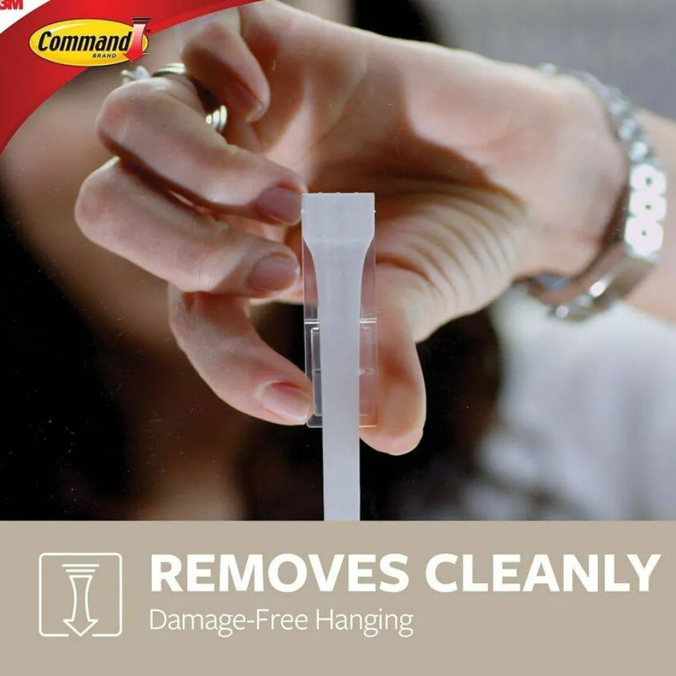 Command Large Metal Hooks, 1 Hook, 2 White Adhesive Strips, Damage Free Hanging Picture Hangers, No Tools Wall Hanging Strips For Living Spaces