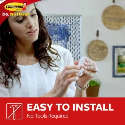Command Large Utility Hook, Plastic, White, Supports 5 lb