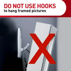 Command Large Utility Hooks, 14 Hooks, 16 White Adhesive Strips, Damage Free Hanging Picture Hangers, No Tools Wall Hanging Strips For Living Spaces