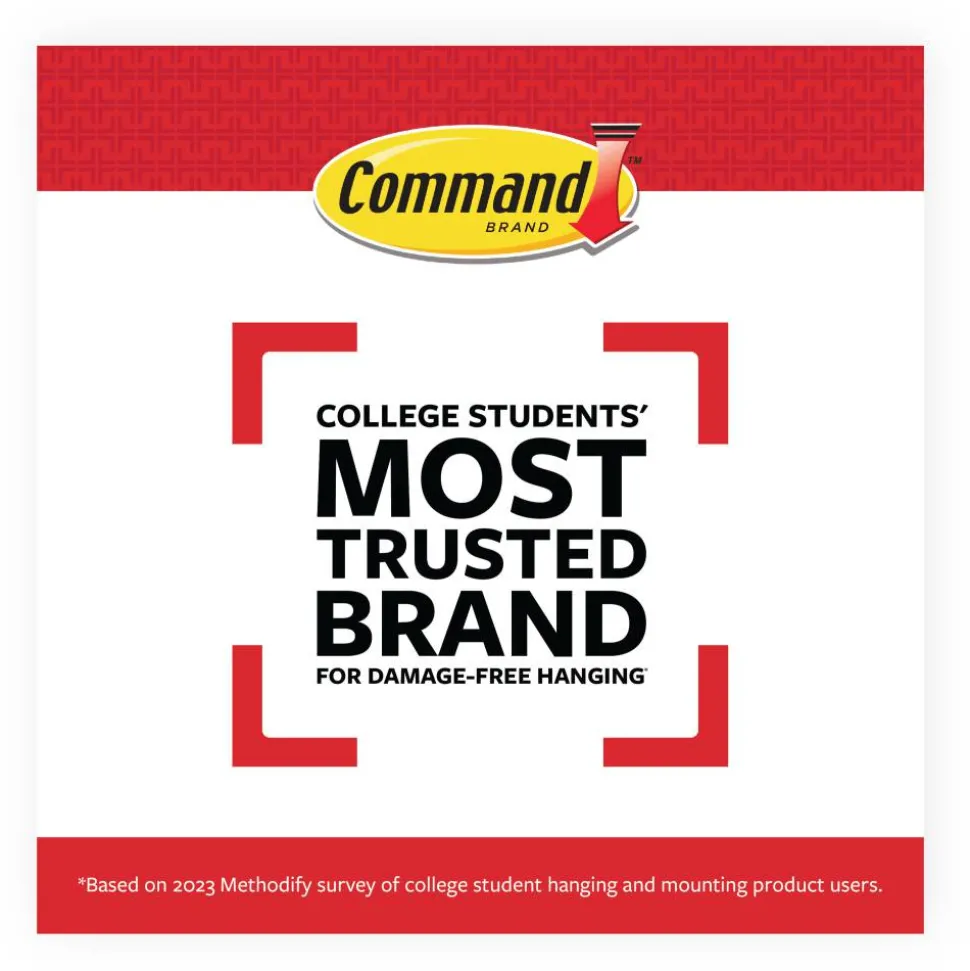 Command Medium (10 lb) Picture Hanging Strips, 100 Pairs (200 Strips), Damage Free Wall Hangers for Picture Frames and Other Decor, No Tools Required