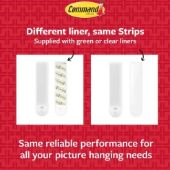 Command Medium (10lb) Picture Hanging Strips, White, 132 Pairs (234 strips), 17201S132A