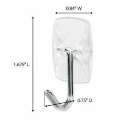 Command Small Wire Hooks, 15 Hooks, 20 Clear Adhesive Strips, Damage Free Hanging Picture Hangers, No Tools Wall Hanging Strips For Living Spaces