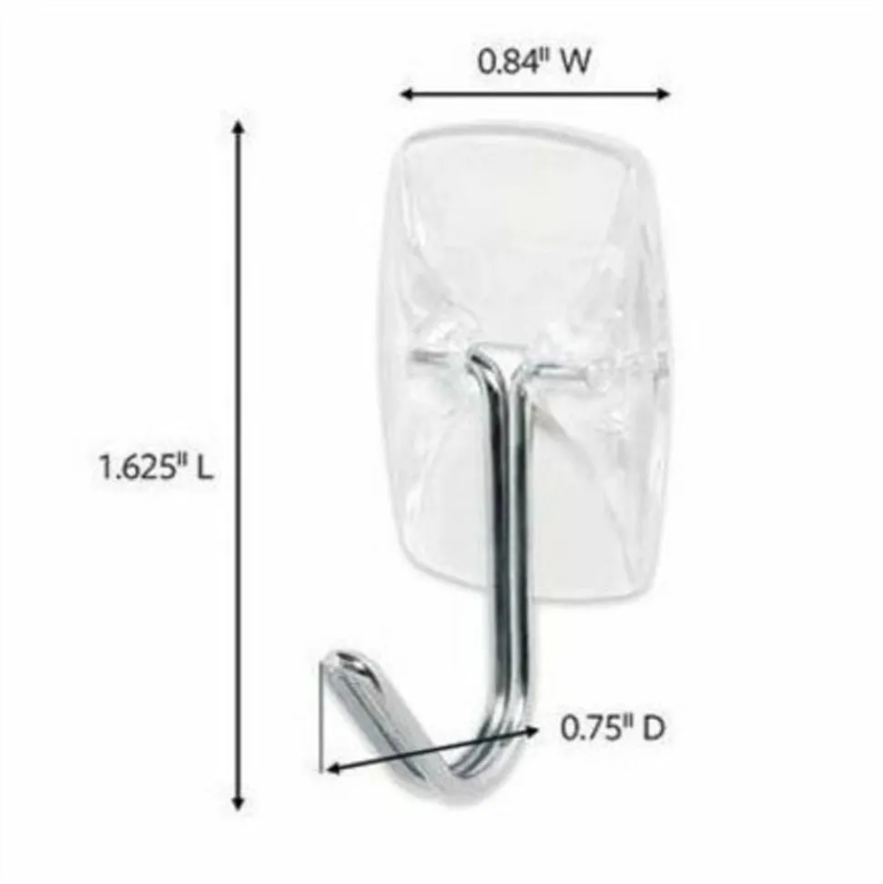 Command Small Wire Hooks, 15 Hooks, 20 Clear Adhesive Strips, Damage Free Hanging Picture Hangers, No Tools Wall Hanging Strips For Living Spaces