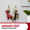 Command 9 Small Wire Toggle Hooks and 12 Command Strips, Damage Free Hanging Hooks Wall Hangers for Hanging Home Decor, Holds up to 0.5 lb