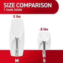 Command 9 Small Wire Toggle Hooks and 12 Command Strips, Damage Free Hanging Hooks Wall Hangers for Hanging Home Decor, Holds up to 0.5 lb
