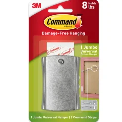 Command Universal Frame Hangers, 1 Command Hanger, 4 Command Strips