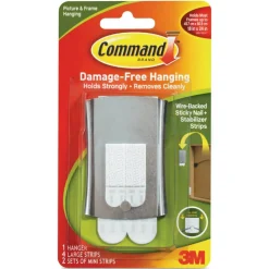 Command Universal Frame Hangers, 1 Command Hanger, 4 Command Strips