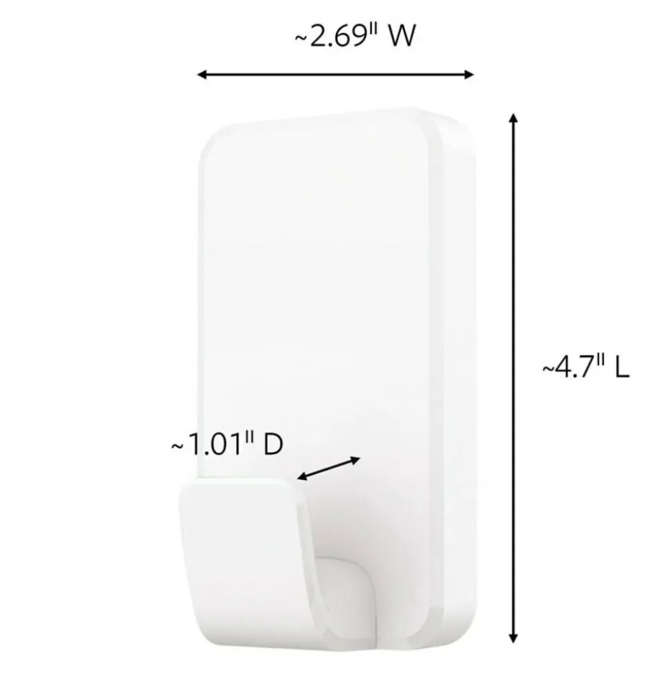 Command X-Large Hooks, 2 Hooks, 8 White Adhesive Strips, Damage Free Hanging Picture Hangers, No Tools Wall Hanging Strips For Living Spaces