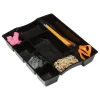 9 Compartment Deep Drawer Tray, 2 1/2"H x 11 15/16"W x 14 15/16"D, Black