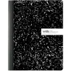 Composition Books, 7-1/2" x 9-3/4", Wide Ruled, 100 Sheets, Black/White, Case Of 24 Notebooks