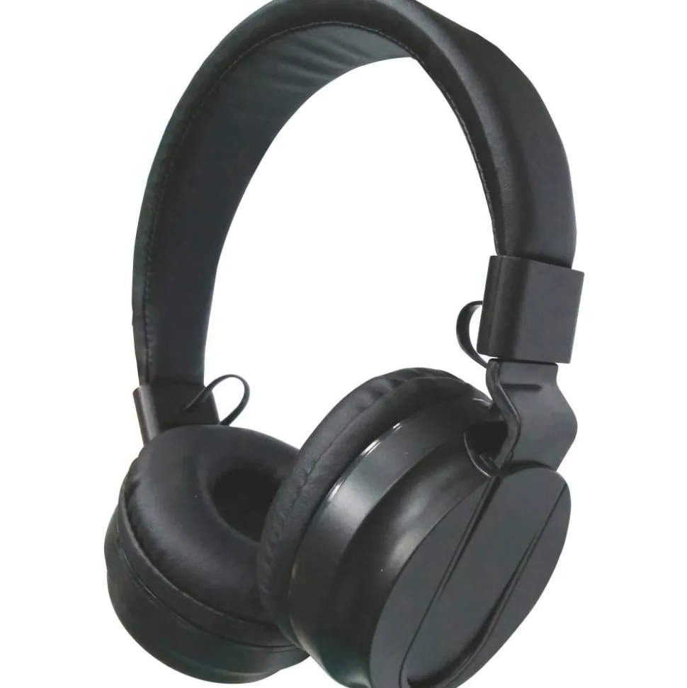 Compucessory Deluxe Stereo Headphones - Stereo - Black - Mini-phone (3.5mm) - Wired - 32 Ohm - 20 Hz 20 kHz - 15155