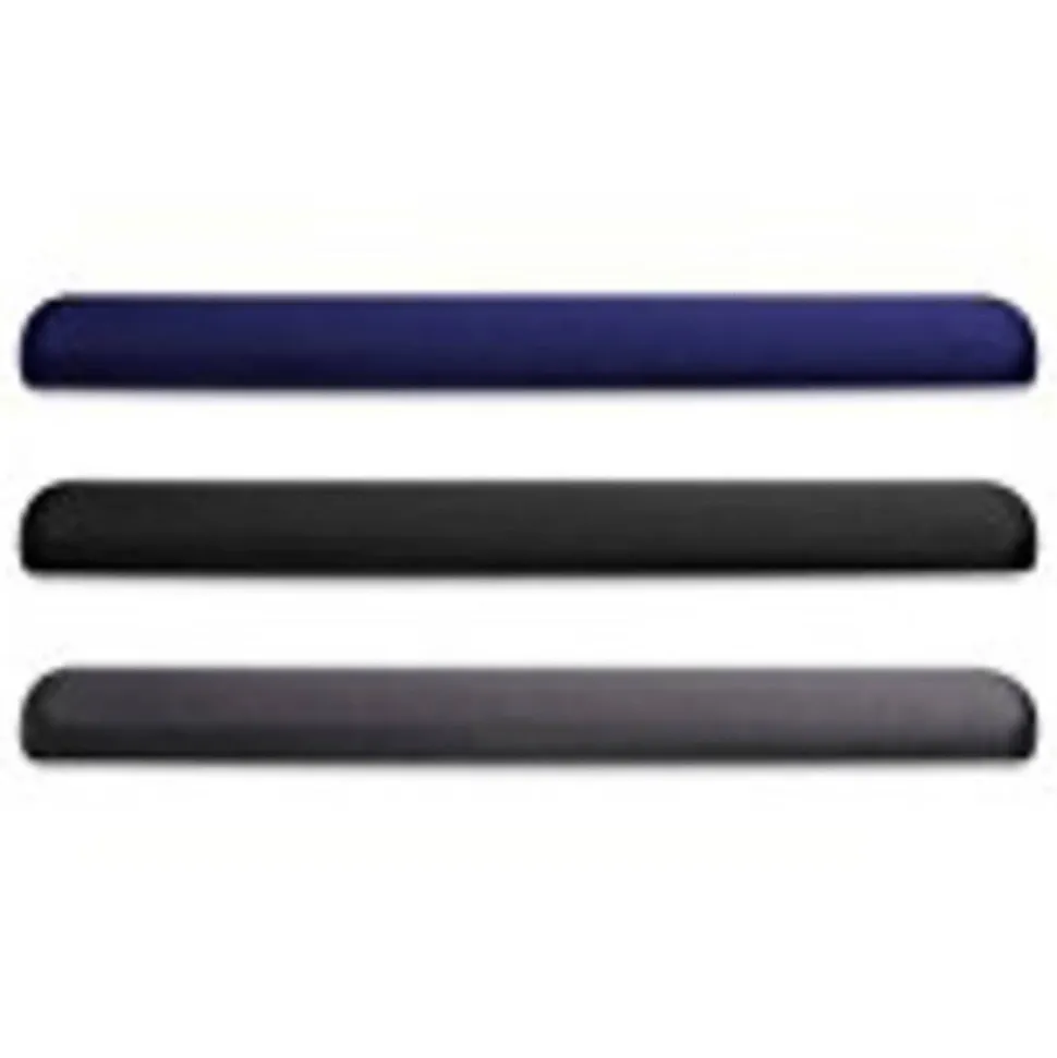 Compucessory Gel Keyboard Wrist Rest Pads, 19"H x 2.87"W x 0.75"D, Black