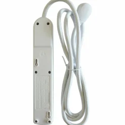 Compucessory 6-Outlet Power Strip, 6' Cord, Gray