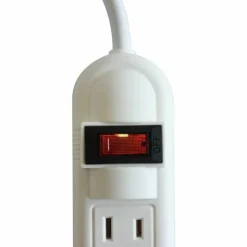 Compucessory 6-Outlet Power Strip, 6' Cord, Gray