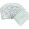Compucessory Self-Adhesive Poly CD/DVD Holders - 1 x CD/DVD Capacity - White - Polypropylene - 50 / Pack
