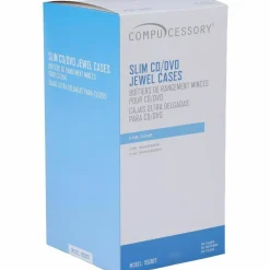 Compucessory Slim Disc Case - Polypropylene - Clear, Translucent