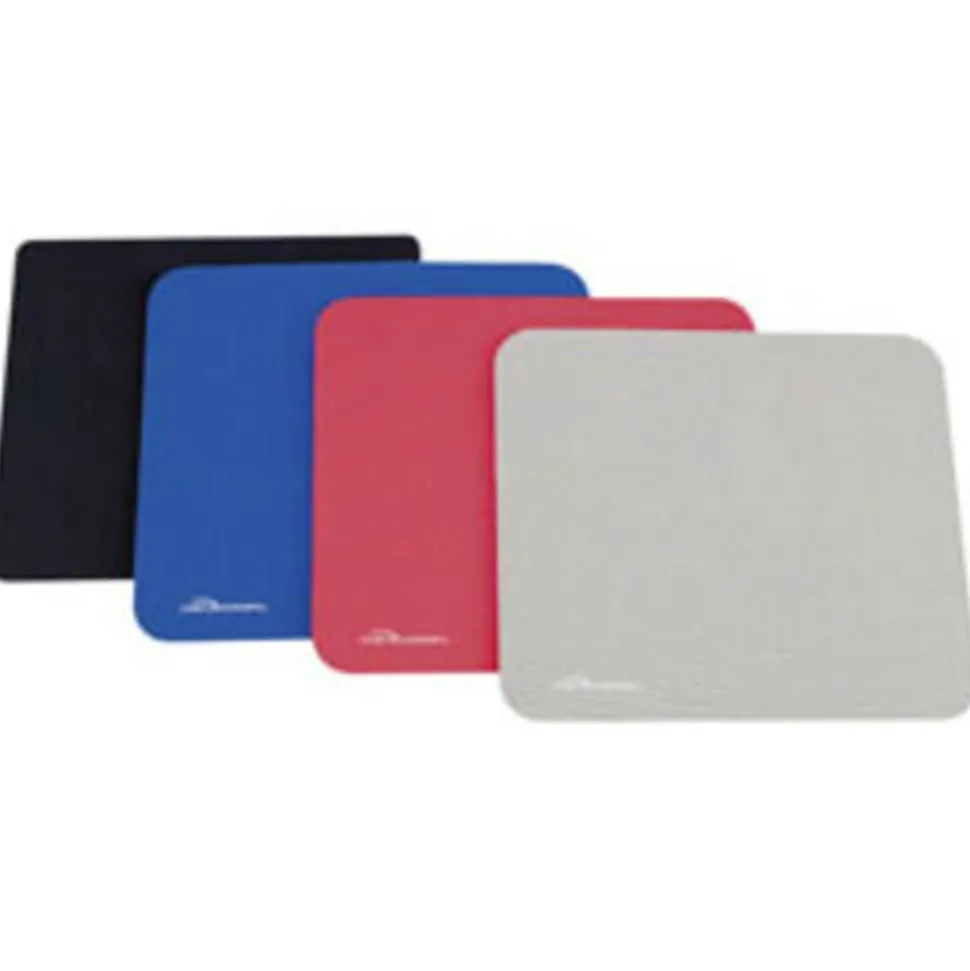 Compucessory Smooth Cloth Nonskid Mouse Pads - 9.50" Width x 8.50" Depth - Blue - Rubber, Cloth - 1 Each