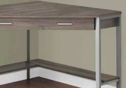Computer Desk, Home Office, Corner, Storage Drawers, 42