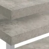 Computer Desk, Home Office, Corner, Left, Right Set-up, Storage Shelves, 60"L, L Shape, Work, Laptop, Grey Concrete Laminate, Silver Metal, Contemporary, Modern