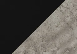 Computer Desk, Home Office, Laptop, Left, Right Set-up, Storage Drawers, 60"L, Work, Black And Grey Concrete Laminate, Black Metal, Contemporary, Modern