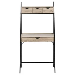Computer Desk, Home Office, Laptop, Leaning, Storage Drawers, 32