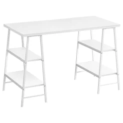 Computer Desk, Home Office, Laptop, Storage Shelves, 48
