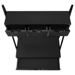 Computer Desk, Home Office, Laptop, Leaning, Storage Drawers, 32