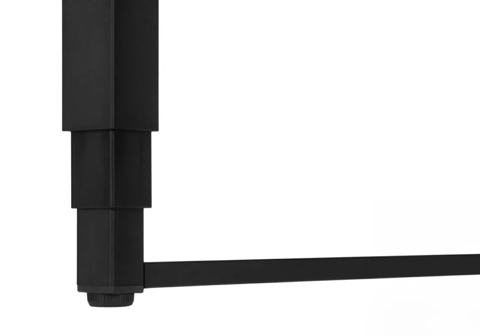 Computer Desk, Home Office, Standing, Adjustable, 48"L, Work, Laptop, Beige Laminate, Black Metal, Contemporary, Modern