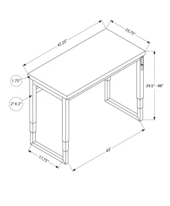 Computer Desk, Home Office, Standing, Adjustable, 48