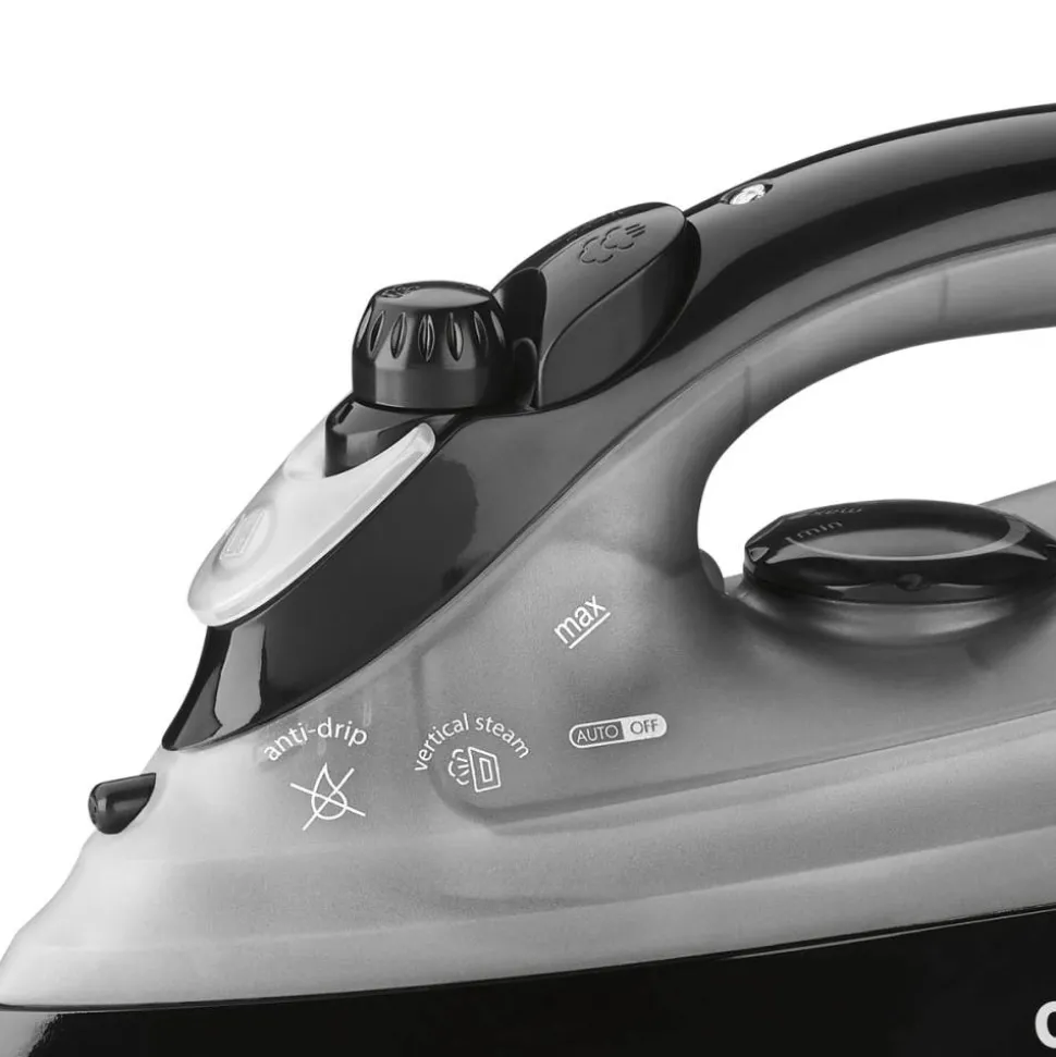 Conair Compact Full-Feature Iron, Steam and Dry with Automatic Shut Off, Black, Total Qty 6