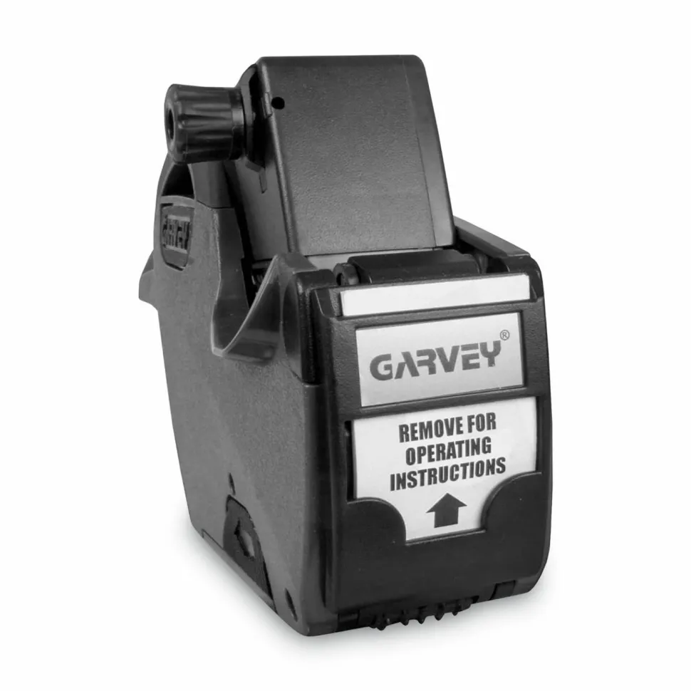 Consolidated Stamp One-line Pricemarking Label Gun - Label - 0.81" x 0.44" - Black - Rubberized Grip, Jam-free, Drop-in Loading, Fast-drying