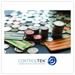 CONTROLTEK Metal Coin Tray, Accommodates $100 in Quarters, 3.5