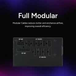 Cooler Master MWE Gold 850 V2 Fully Modular Power Supply - 850W 80+ Gold Certified PSU, Dual EPS Connectors, Semi-Fanless Low Noise Design, Flat Black Cables, Reliable ATX Gaming PSU, 5-Year Warranty