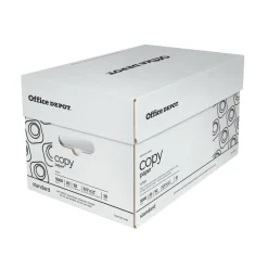 Copy Paper, White, Letter (8.5" x 11"), 5000 Sheets Per Case, 20 Lb, 92 Brightness