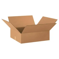 Corrugated Box, 20" x 18" x 6", Kraft