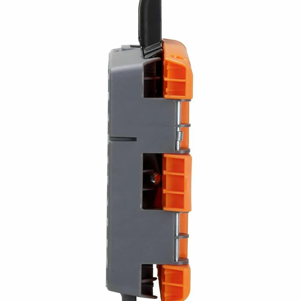 Cosco Folding Step Stool, 1-Step, 300 lb Capacity, 8.5" Working Height, Orange/Gray