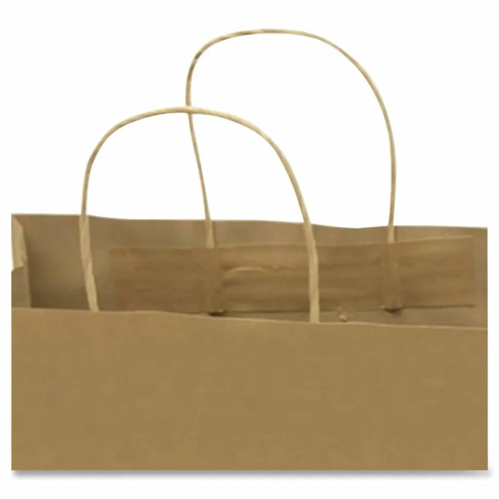 COSCO Premium Large Brown Paper Shopping Bags - 17" Length x 12" Width - Kraft - Paper - Shopping - 50/Box