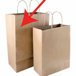 COSCO Premium Large Brown Paper Shopping Bags - 17