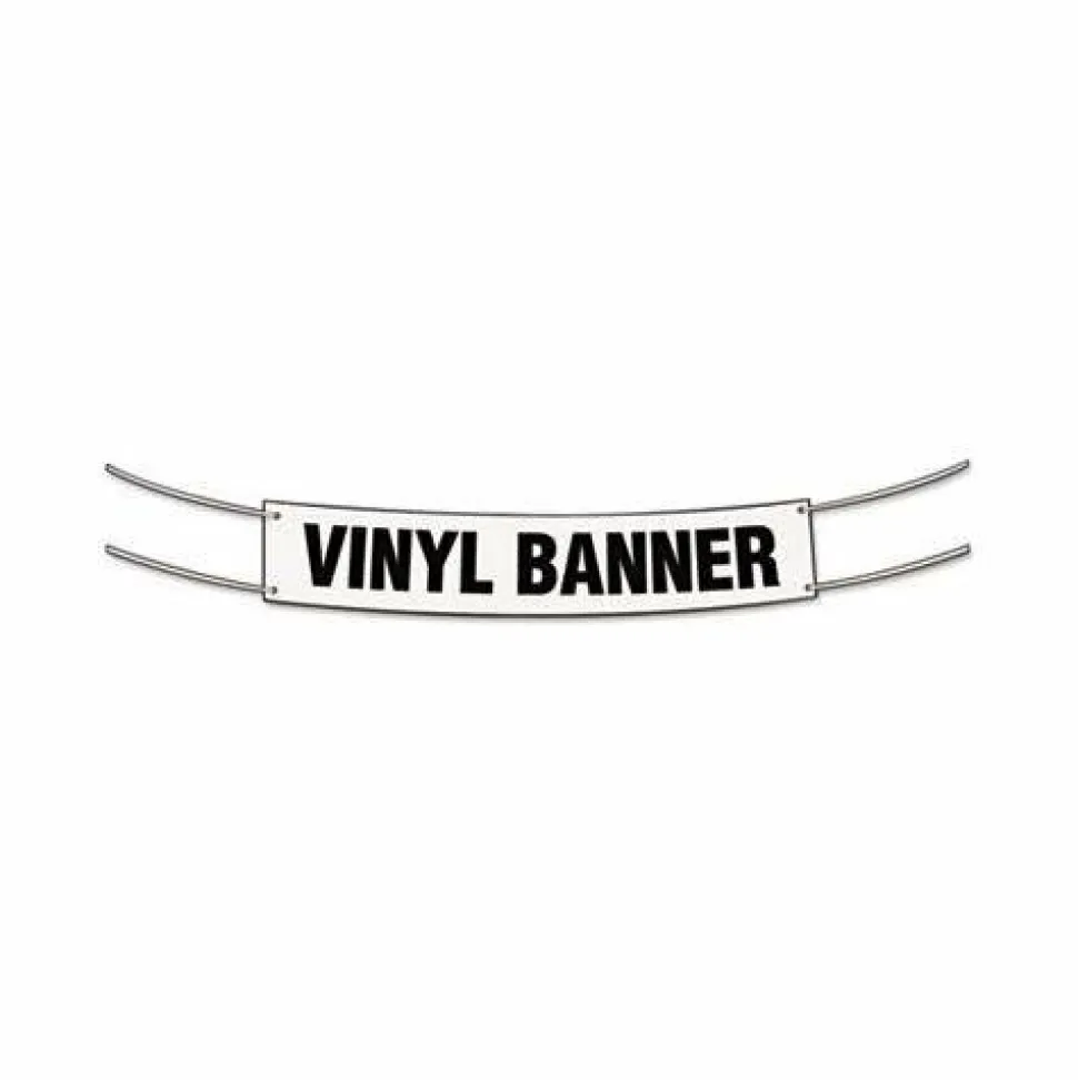 Cosco Banner Blank, White Vinyl, 2 feet x 4 feet