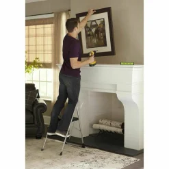Cosco Big Step Folding Stool, 2-Step, 200 lb Capacity, 20.5