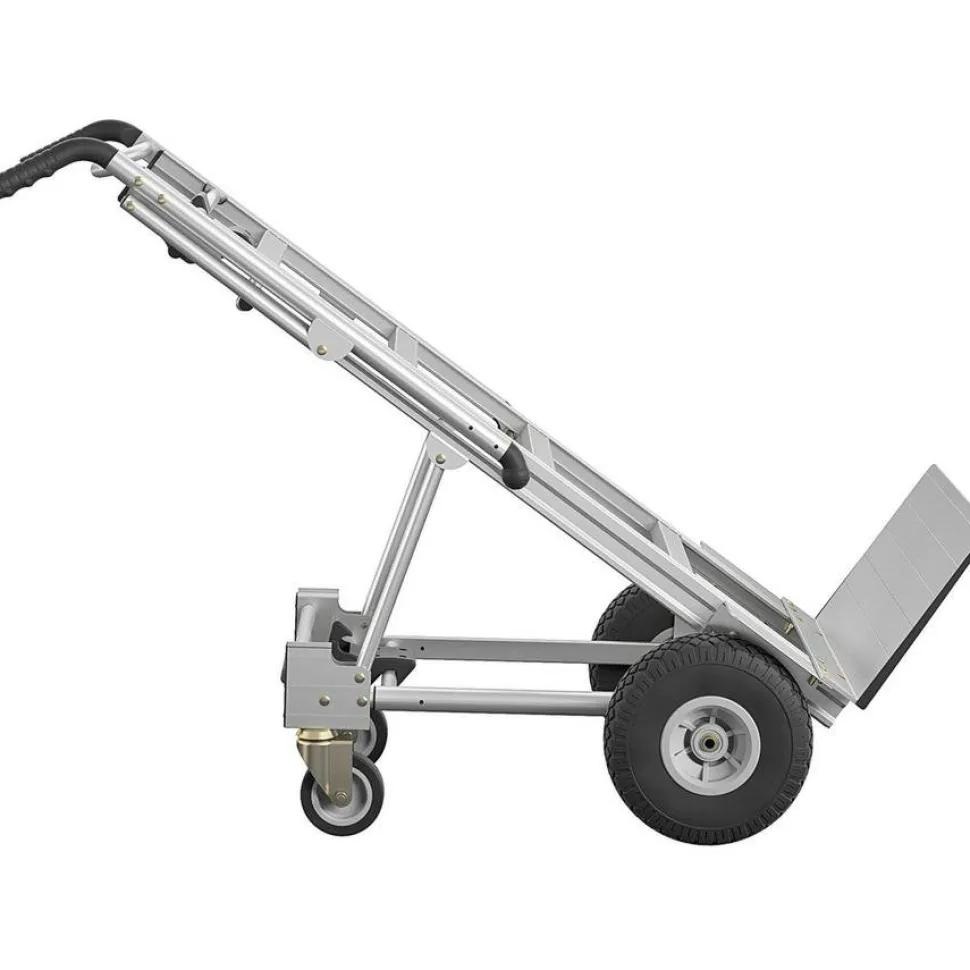 Cosco 3-in-1 Convertible Hand Truck, 800 lb to 1,000 lb Capacity, 21.06 x 21.85 x 48.03, Aluminum