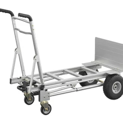 Cosco 3-in-1 Convertible Hand Truck, 800 lb to 1,000 lb Capacity, 21.06 x 21.85 x 48.03, Aluminum